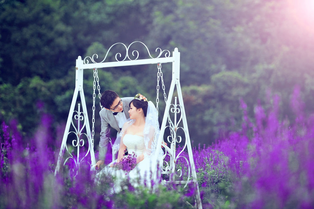 薰衣草婚纱照