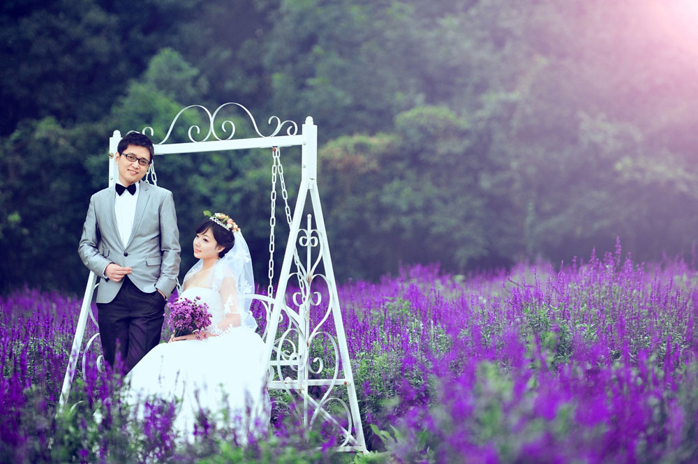 薰衣草婚纱照