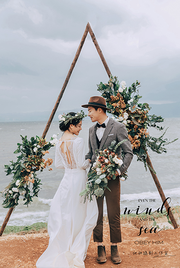 大理旅拍婚纱照  INS风海景纪实拍摄