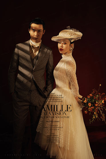 成都婚纱摄影  成都婚纱照  成都婚纱摄影工作室 内景婚纱照 复古婚纱照 