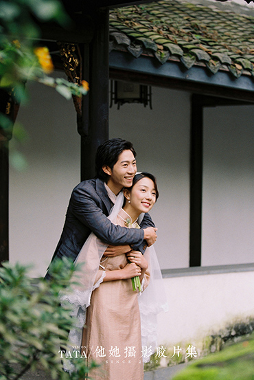 成都中式园林复古婚纱照